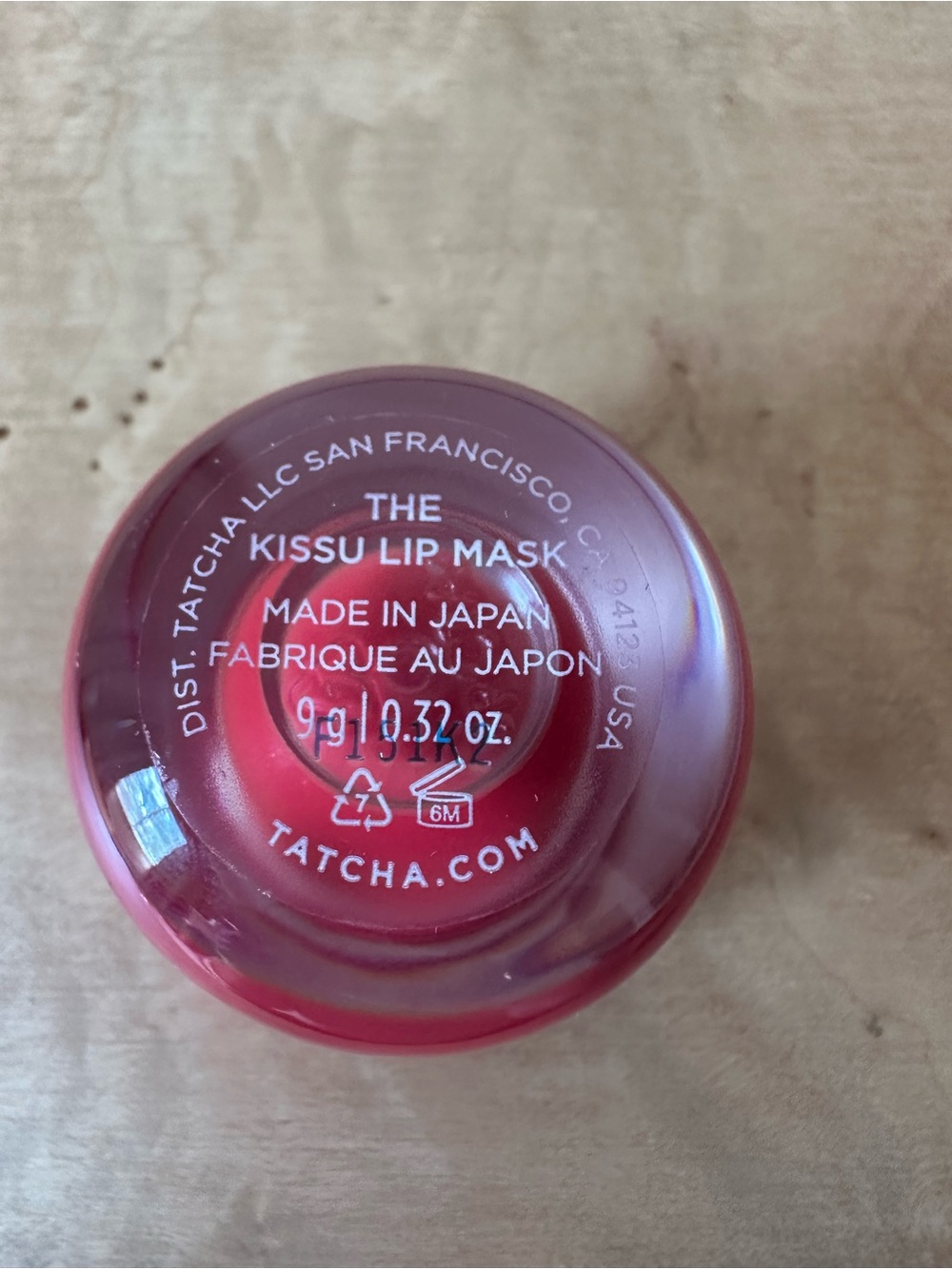 Tatcha Kissu Lip Mask - Red Camellia Limited Edition RARE - Picture 5 of 5